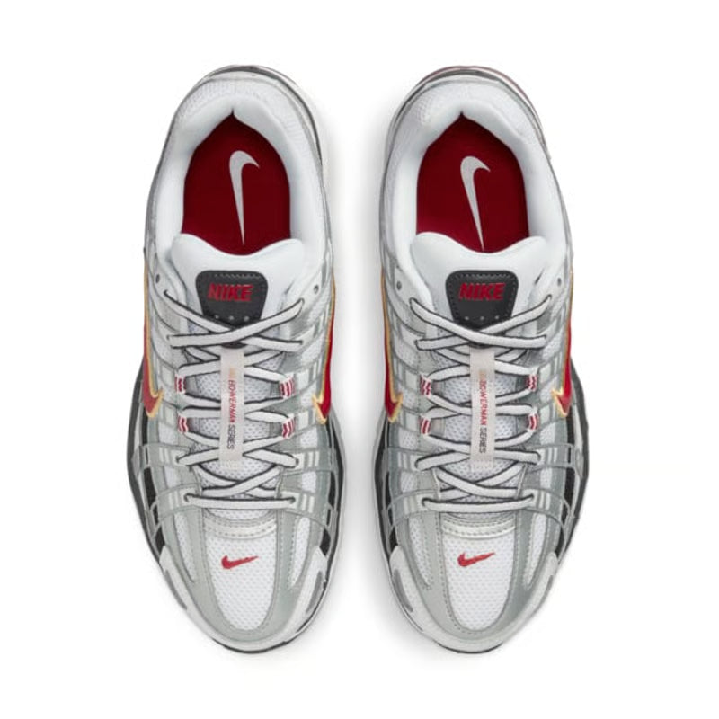 Nike P-6000 White & Varsity Red