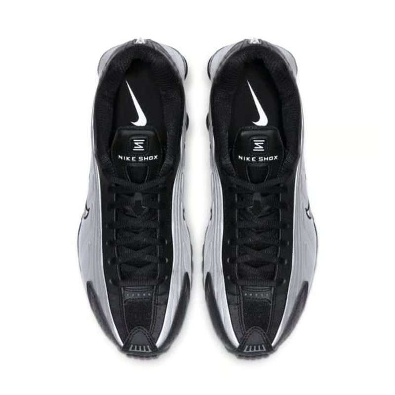 Nike Shox R4 Black & Metallic Sliver