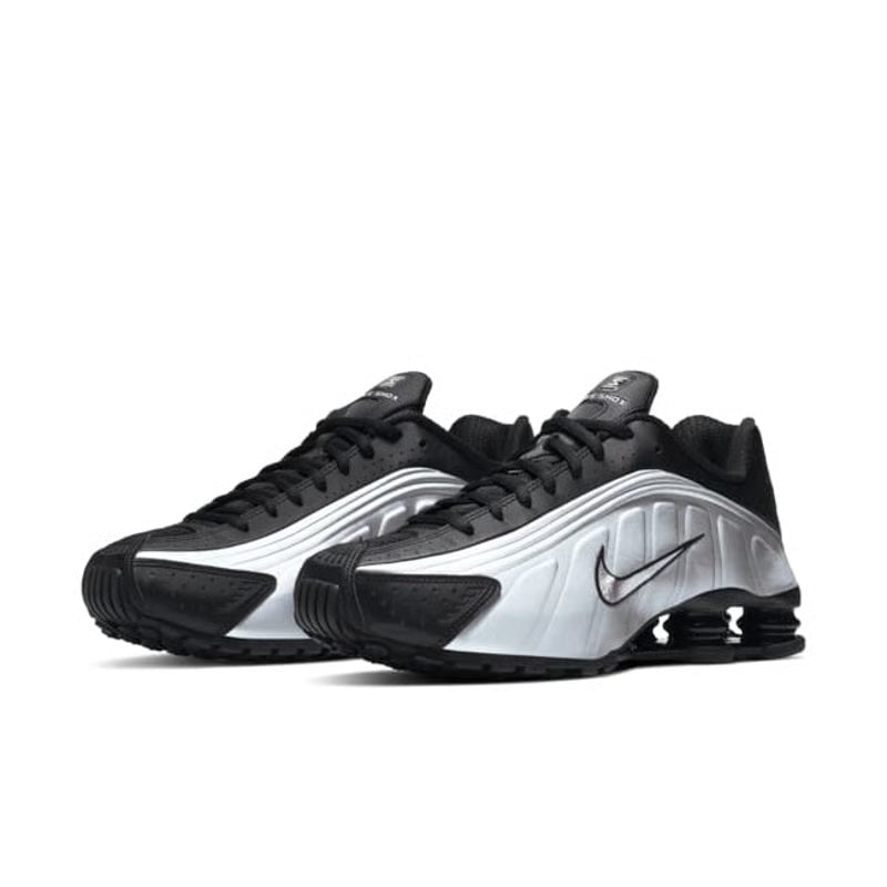 Nike Shox R4 Black & Metallic Sliver