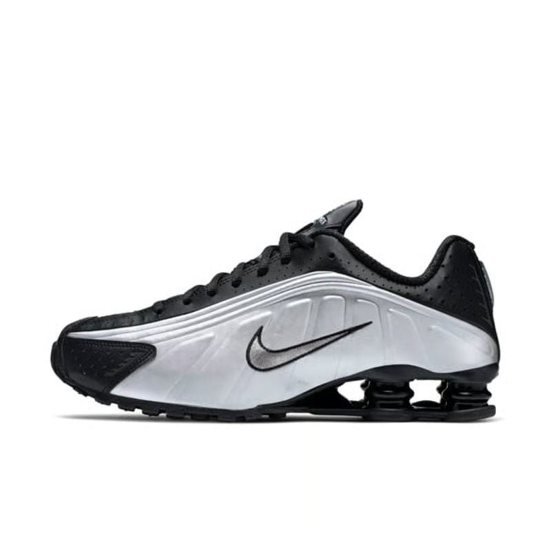 Nike Shox R4 Black & Metallic Sliver