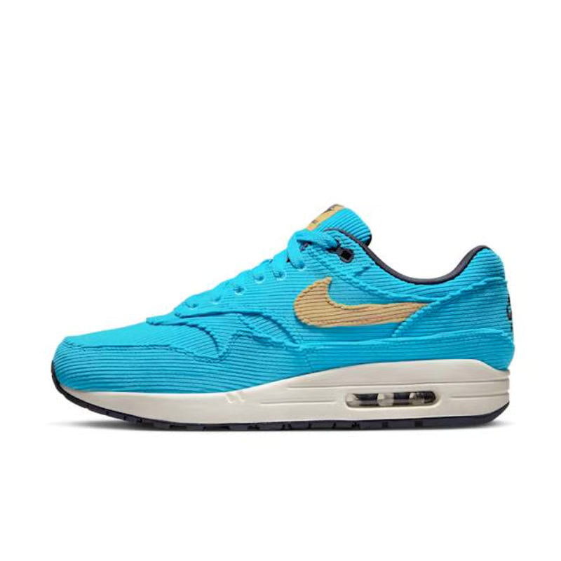 Nike Air Max 1 Scuba Blue & Metallic Gold
