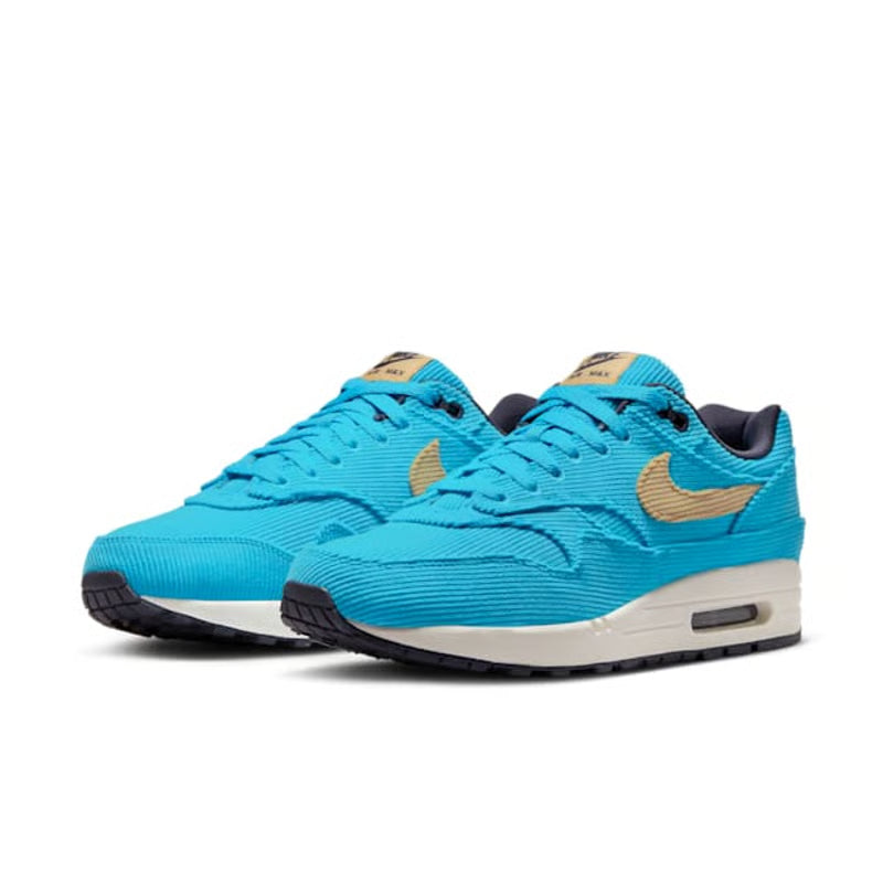 Nike Air Max 1 Scuba Blue & Metallic Gold